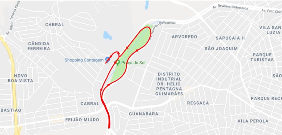 Percurso Carna Runners 3km